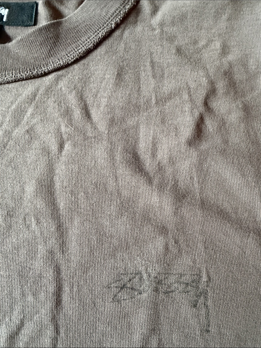 Stssy Lazy Tee Faded Black Medium Su24 Nwot View 2